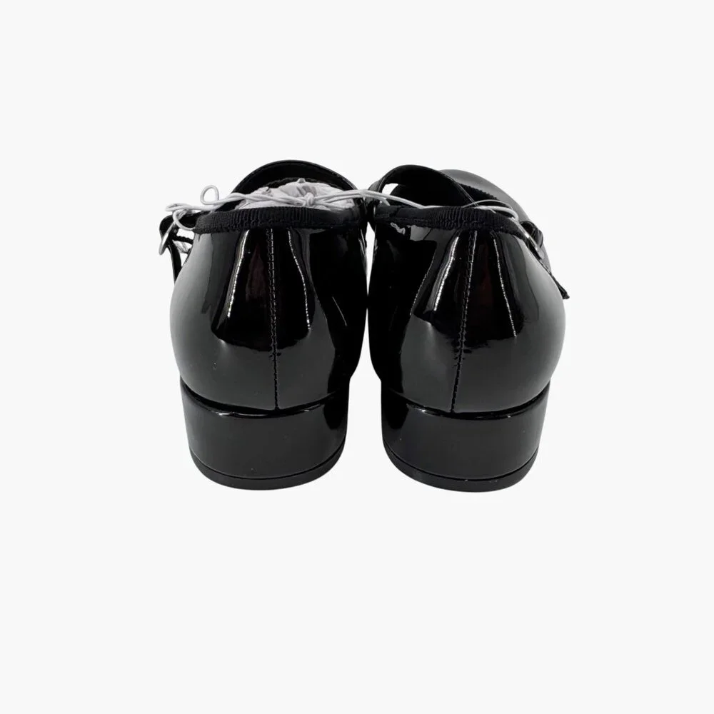 NEW Cat & Jack Kids' Avi Patent Dress Heels - Black - Size 13